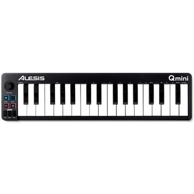 image of Alesis Qmini Compact 32-Key USB/MIDI Keyboard Controller with sku:alqmini-adorama