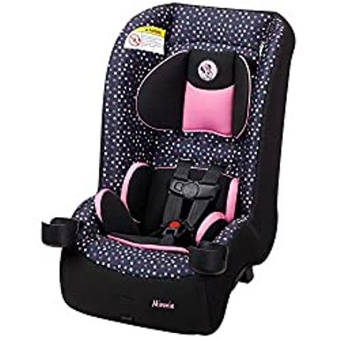 image of Disney Baby Jive 2 in 1 Convertible Car Seat, an Extra-Comfortable Ride That Lasts for Years: Rear-Facing 5-40 pounds and Forward-Facing 22-65 pounds, Minnie Dot Party with sku:b0btmz7wrk-amazon