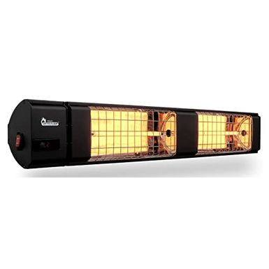 image of Dr. Infrared Heater 10,260 BTU Infrared Heater, Indoor and Outdoor Heater for Patio, Garage, Commercial & Residential, 3000W, 220-240V with Remote, Black with sku:b09rtvkr83-amazon