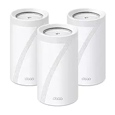 image of TP-Link - Deco BE22000 Tri-Band Mesh Wi-Fi 7 System (3-Pack) - White with sku:bb22102489-bestbuy