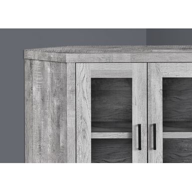 TV Stand/ 42 Inch/ Console/ Media Entertainment Center/ Storage Cabinet/ Living Room/ Bedroom/ Laminate/ Tempered Glass/ Grey/...