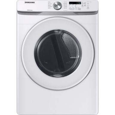image of Samsung - 7.5 Cu. Ft. Stackable Electric Dryer with Sensor Dry - White with sku:bb21563103-6415796-bestbuy-samsung