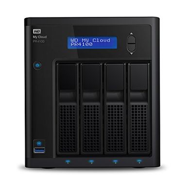 image of WD 16TB My CloudÂ Pro Series PR4100 Network Attached Storage - NAS - WDBNFA0160KBK-NESN with sku:b01glrx6bu-wes-amz