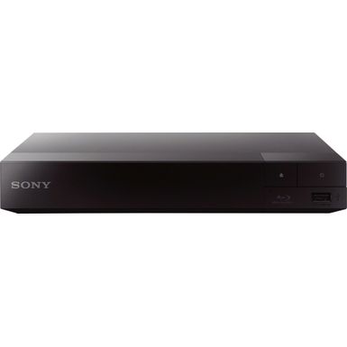 image of Sony - Streaming Blu-ray Disc player with Built-In Wi-Fi and HDMI cable - Black with sku:bdpbx370-powersales