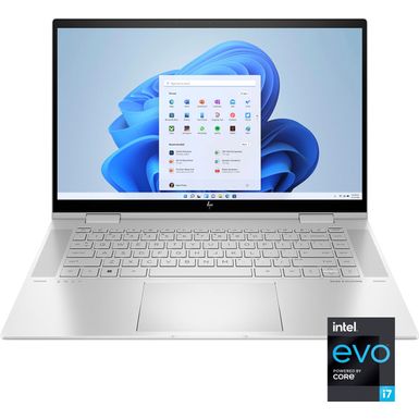 image of HP - ENVY x360 2-in-1 15.6" Touch-Screen Laptop - Intel Evo Platform Intel Core i7 - 16GB Memory - 512GB SSD - Natural Silver with sku:bb21977569-6502179-bestbuy-hp