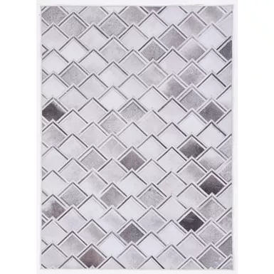 Lorraine Gray And Ivory 5X7 Area Rug