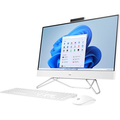 Left Zoom. HP - 24" Touch-Screen All-In-One - AMD Ryzen 5 - 8GB Memory - 1TB SSD - Starry White