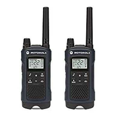 image of MOTOROLA SOLUTIONS Talkabout T460 Rechargeable Two-Way Radio Pair (Dark Blue) with sku:b00w75bkq4-mot-amz