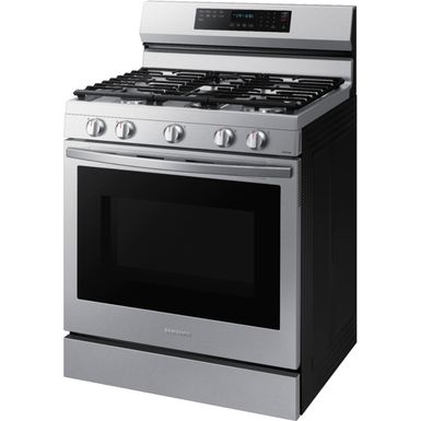 Alt View Zoom 17. Samsung - 6.0 Cu. Ft. Freestanding Gas Convection+ Range with WiFi and No-Preheat Air Fry - Stainless steel