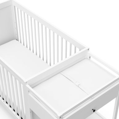 Graco Fable 4-in-1 Convertible Crib and Changer - Pebble Gray