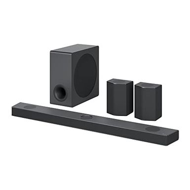image of LG S95QR 9.1.5ch Sound bar with 6ch Rear Speakers, Center Up-Firing, Dolby Atmos DTS:X, Works with Airplay2, Spotify HiFi, Alexa, High-Res Audio, IMAX Enhanced, Synergy with LG TV, Meridian with sku:b09rz691x1-lg-amz