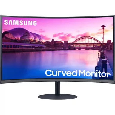 image of Samsung - 27" S39C series 1000R Curved FHD FreeSync Monitor (DisplayPort, HDMI) - Black with sku:bb22061605-bestbuy