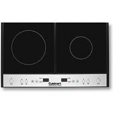 image of Cuisinart - Double Induction Cooktop - Black with sku:bb21828675-6416400-bestbuy-cuisinart