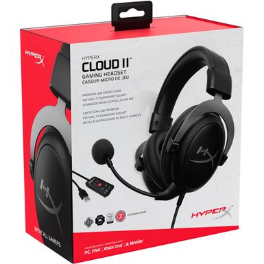 Alt View Zoom 14. HyperX - Cloud II Pro Wired 7.1 Surround Sound Gaming Headset for PC, Xbox X|S, Xbox One, PS5, PS4, Nintendo Switch, and M