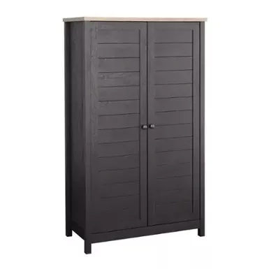 Sauder - 2-Door Storage Cabinet in Raven Oak - Raven Oak®