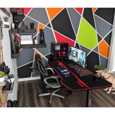 OSP Home 63 Adaptor Gaming Desk in Black