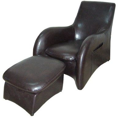 image of Synthetic Leather Modern Chair and Ottoman Set with sku:61ic7ddci0zzfbed1_dglwstd8mu7mbs-ore-ov