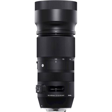 image of Sigma - Contemporary 100-400mm f/5.0-6.3 DG OS HSM Optical Telephoto Zoom Lens for Nikon F - Black with sku:sg100400nk-adorama