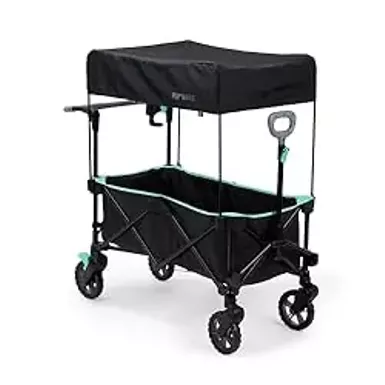 image of Summer by Ingenuity Pop 'N Ride Lightweight Stroller Wagon - Face-to-Face Seats for 2 with 3-Point Harnesses & Sun Canopy with sku:b0cx35c3gq-amazon