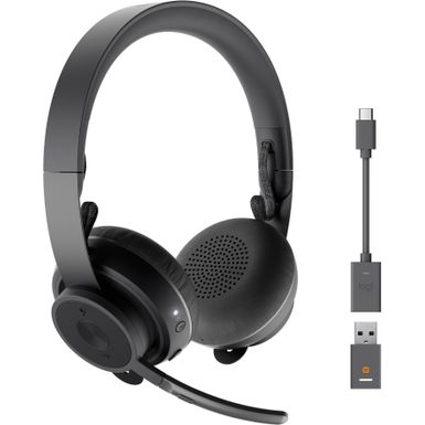 image of Logitech - Zone 900 Wireless Bluetooth Noise Canceling On-Ear Headset - Graphite with sku:lozone900-adorama