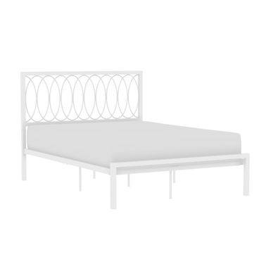 image of Hillsdale Furniture Naomi Metal Platform Bed - White - Full with sku:w5ds_4ecjes6g37sxrtdywstd8mu7mbs-overstock