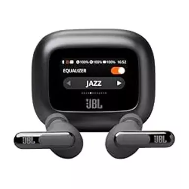 JBL - Live Beam 3 True Wireless Noise Cancelling Earbuds - Black