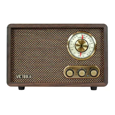 image of Victrola - Retro Wood Bluetooth AM/FM Radio - Espresso with sku:bb21412611-bestbuy