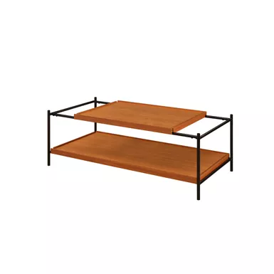 ACME Oaken Coffee Table, Honey Oak & Black