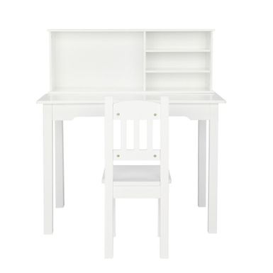 image of Modern Student Table Kids Desk with 5-layer and Chairs White - White with sku:sjypho0p2otg1s4u1ghwzgstd8mu7mbs--ovr