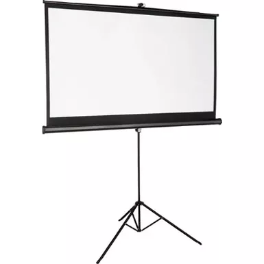 image of Insignia™ - 75" Tripod Projector Screen - Black/White with sku:bb19807197-bestbuy
