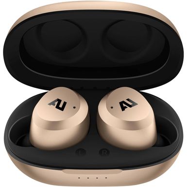 image of Ausounds AU-Stream Hybrid True Wireless Noise-Cancelling Earbuds, Gold with sku:aushb101gold-adorama