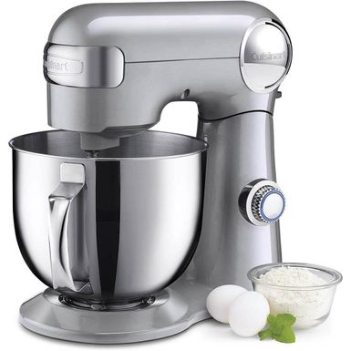 image of Cuisinart Precision Master 5.5 Quart Stand Mixer - Stainless Steel  with sku:sm50bc-electronicexpress