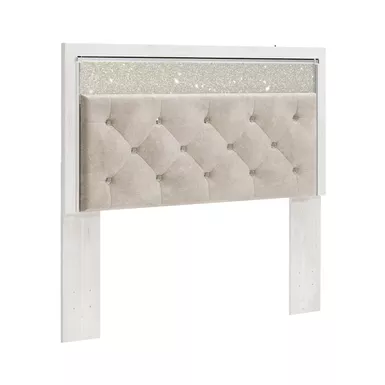 image of Altyra Queen Upholstered Panel Headboard with sku:b2640-57-ashley