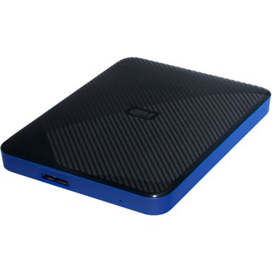 WD - Gaming Drive 2TB External USB 3.0 Portable Hard Drive - Black Top With Blue Bottom