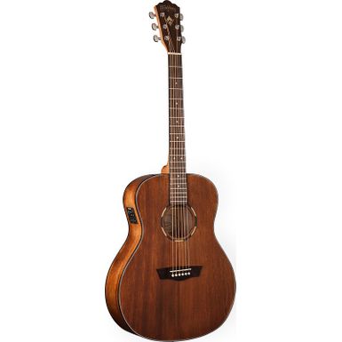 image of Washburn WLO12SE Woodline 10 Series Orchestra Cutaway Acoustic Electric Guitar with sku:was--wlo12seo-guitarfactory