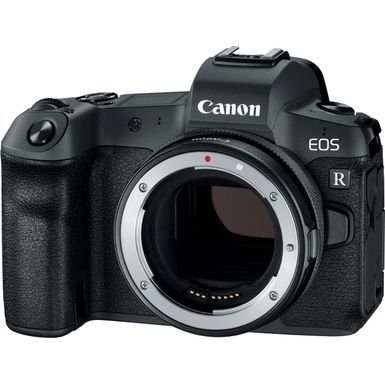 Alt View Zoom 11. Canon - EOS R Mirrorless 4K Video Camera with RF 24-105mm f/4-7.1 IS STM Lens - Black