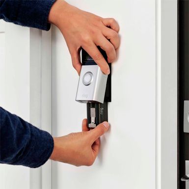 Alt View Zoom 12. Ring - Video Doorbell 4 - Smart Wi-Fi Video Doorbell - Wired/Battery Operated - Satin Nickel