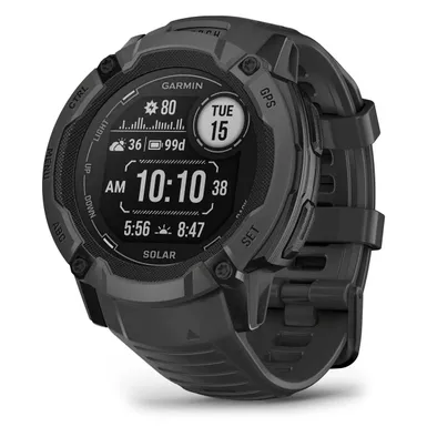 Garmin - Instinct 2X Solar Smartwatch 50 mm Fiber-reinforced Polymer - Gray