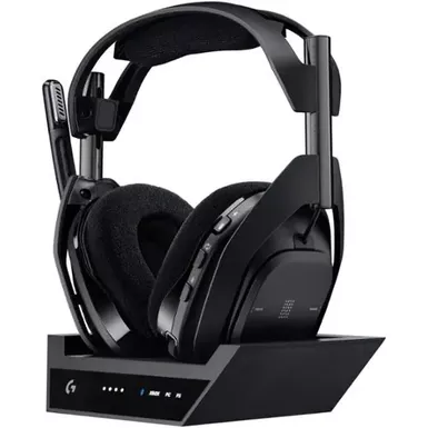 image of Logitech - Astro A50 X LIGHTSPEED Wireless with PLAYSYNC Gaming Headset + Base Station for Xbox Series X, S, PS5, PC/MAC - Black with sku:bb22265069-bestbuy