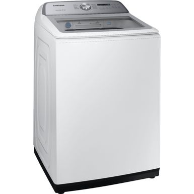 Angle Zoom. Samsung - 5.0 Cu. Ft. High Efficiency Top Load Washer with Active WaterJet - White