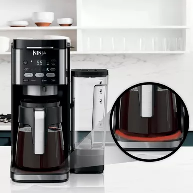 image of Ninja - DualBrew Hot & Iced Coffee Maker, Single-Serve, compatible with K-Cups & 12-Cup Drip Coffee Maker - Black/Stainless Steel with sku:bb22184959-bestbuy