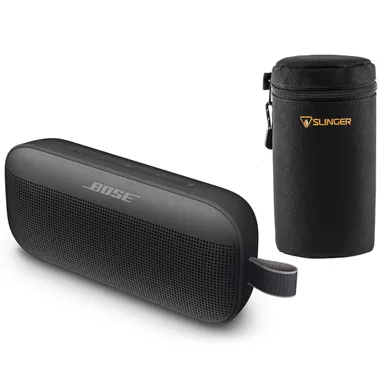 Bose SoundLink Flex Bluetooth Speaker, Black With Slinger Case