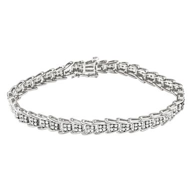 .925 Sterling Silver 2cttw Diamond Tennis Bracelet (I-J Color, I3 Clarity) Choice of Metal Color