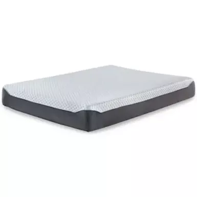 image of White/Blue 10 Inch Chime Elite Queen Mattress/ Bed-in-a-Box with sku:m67331-ashley