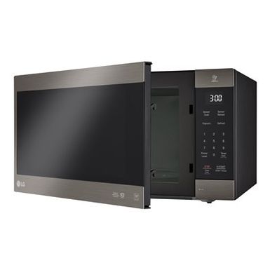 image of LG - 2.0 Cu. Ft. Family-Size Microwave - Black stainless steel with sku:bb20665175-5714907-bestbuy-lg