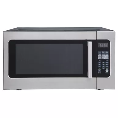 image of Magic Chef 2.2 Cu Ft Stainless Steel, Countertop, 1200 Watt Microwave with Sensor Cook with sku:mc2211ms-magicchef