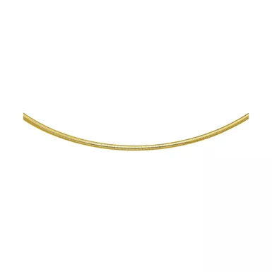 14k Yellow Gold Classic Omega Style Necklace (2 mm) (18 Inch)