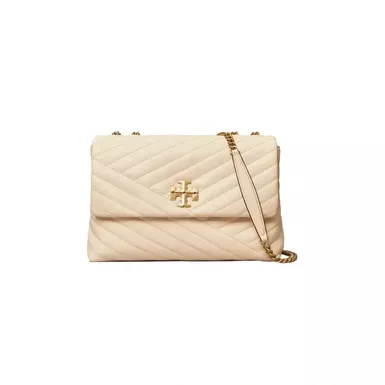 Tory Burch Kira Chevron Convertible Shoulder Bag (New Cream)