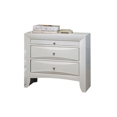 ACME Ireland Storage Nightstand, White