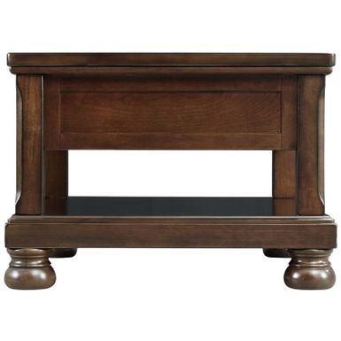 Rustic Brown Porter Lift Top Cocktail Table